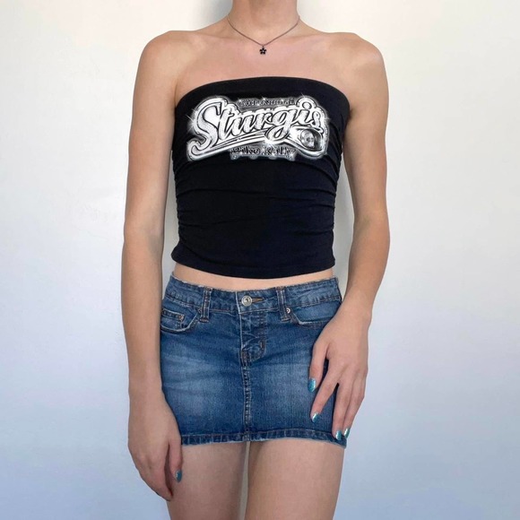 other Tops - 2004 biker graphic tube top